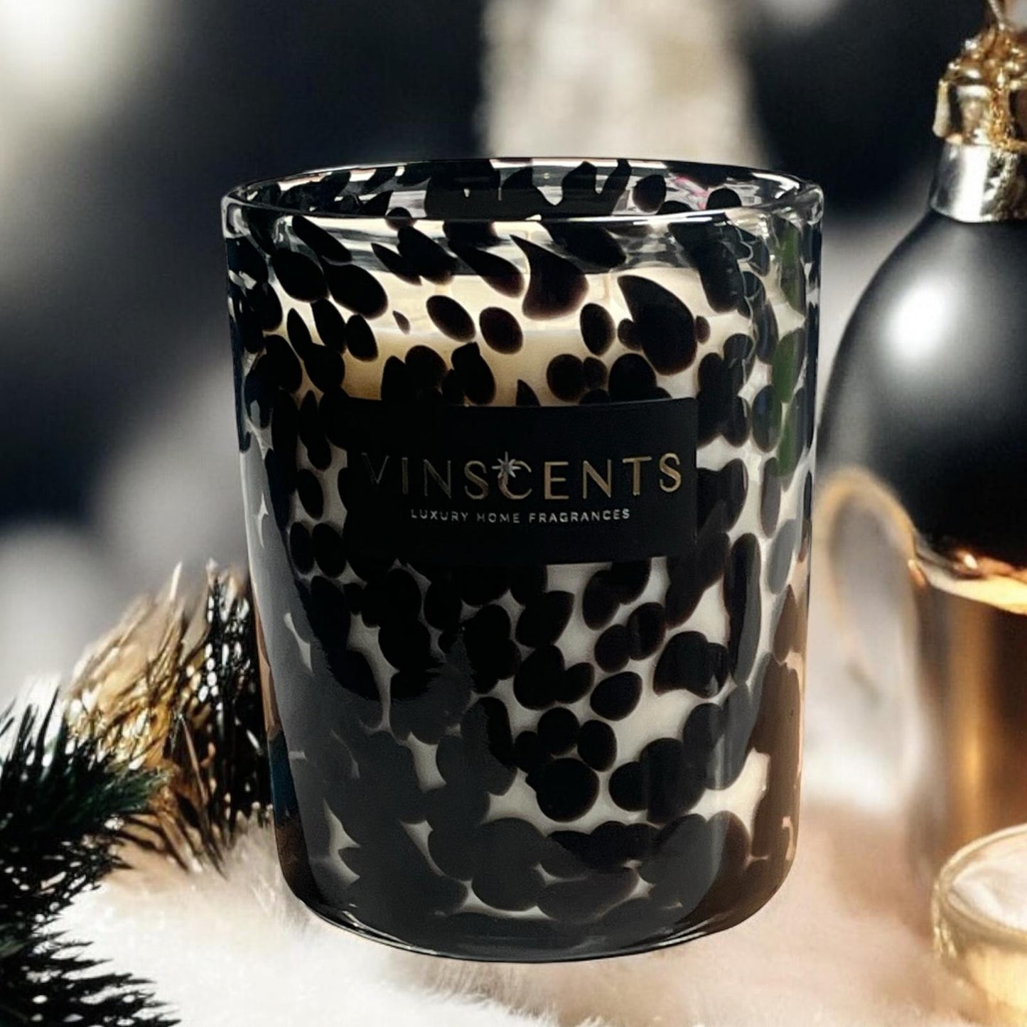 XL Cheetah Candle