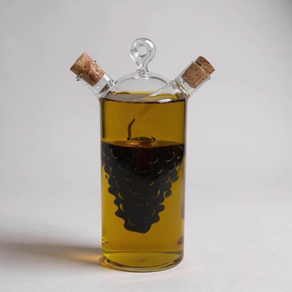 Glass Olive Oil and Balsamic Vinegar Bottle