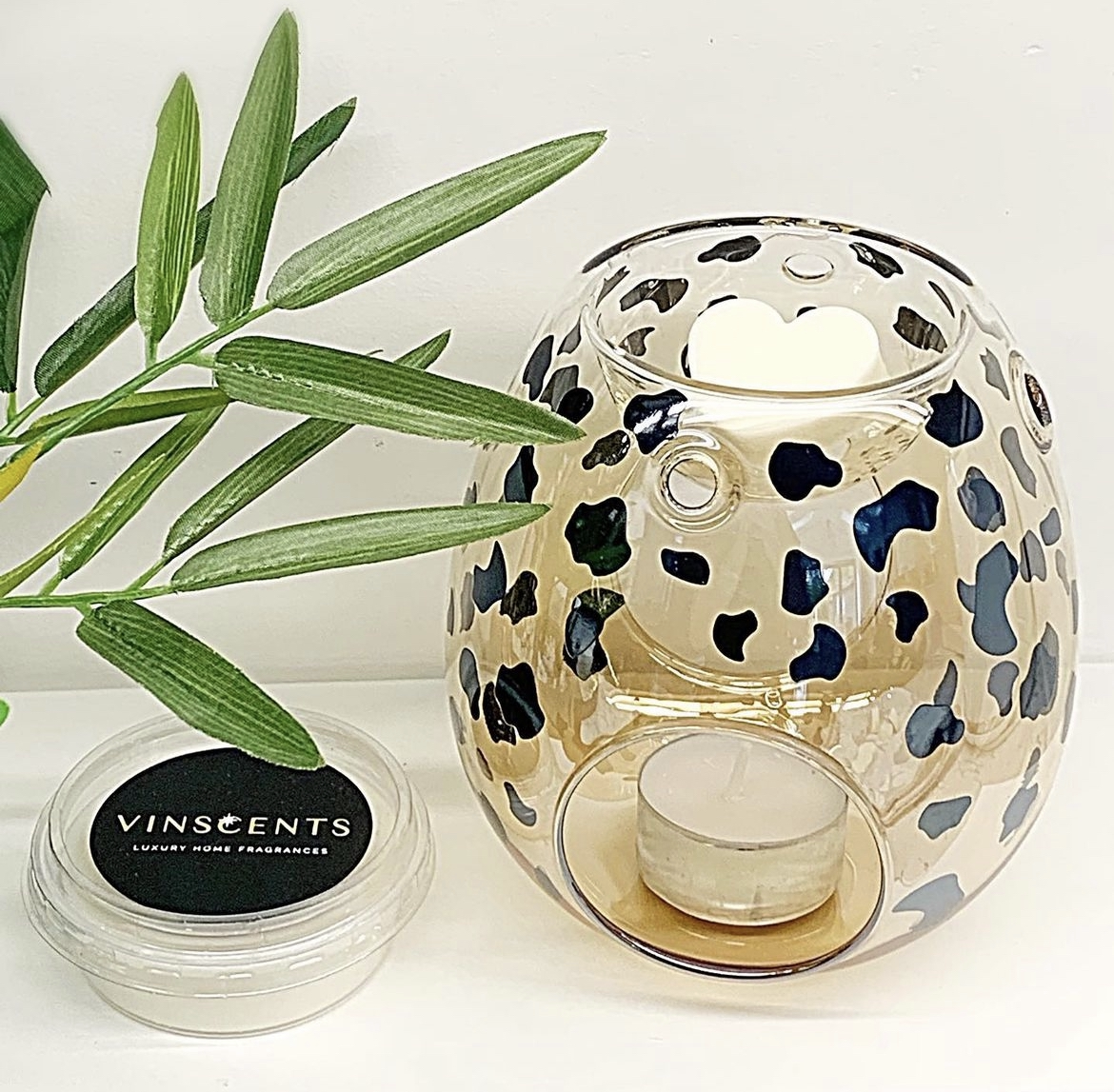 Wax Melt Burner Leopard