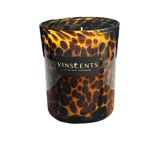 XL Leopard Candle