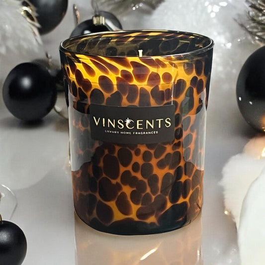 XL Leopard Candle