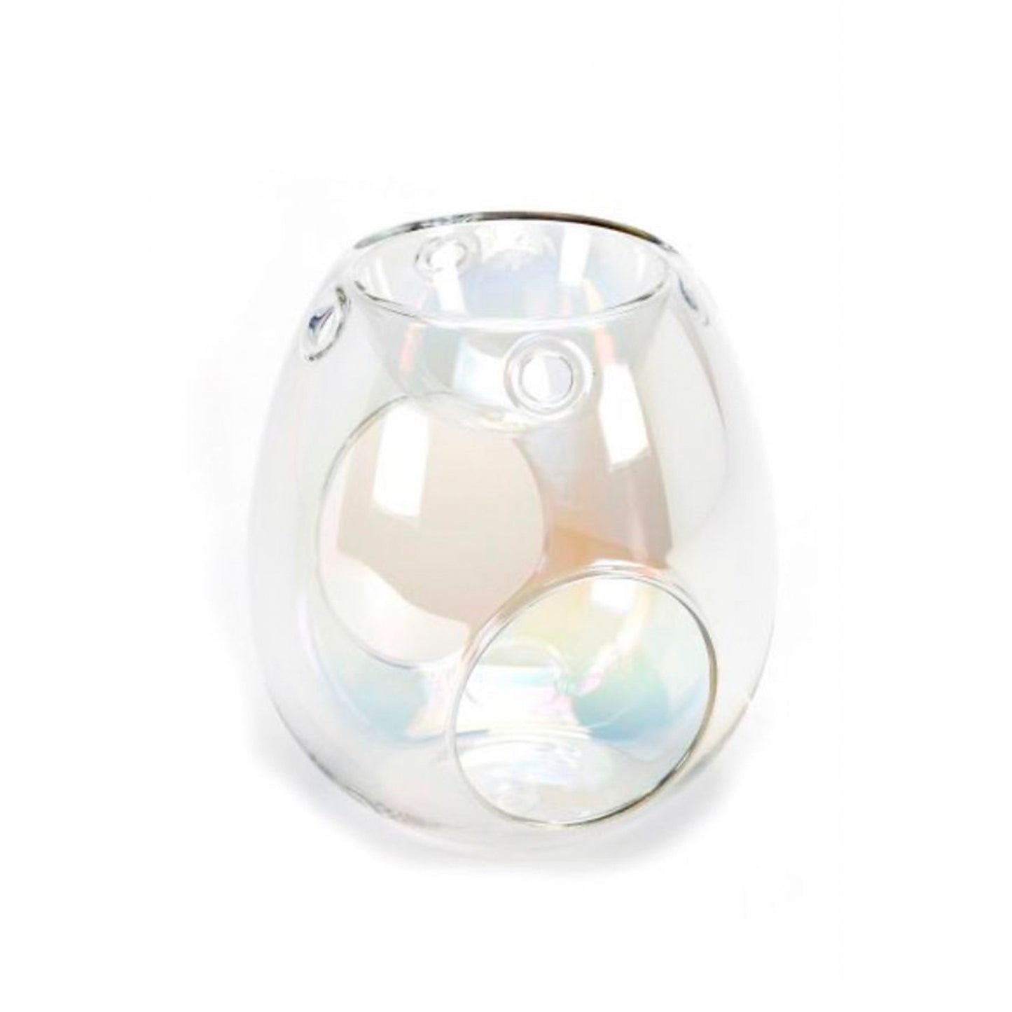 Wax Melt Burner Clear Iridescent